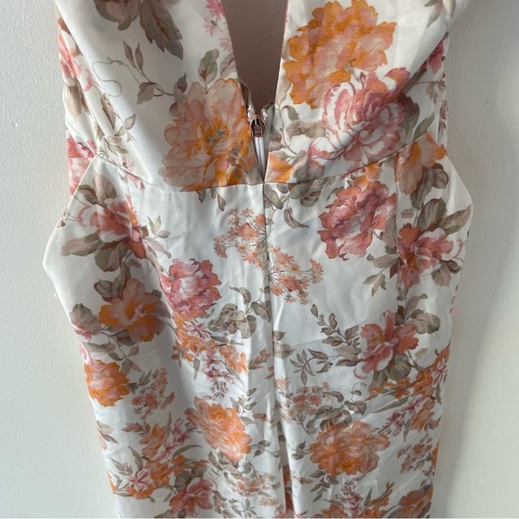 New! Nookie Utopia White Orange Floral Print Jumpsuit - 37699 - Picture 5 of 14